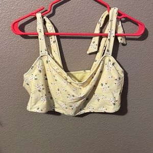 yellow flower bikini